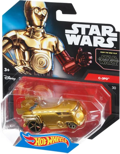 Vista 2 de Hot Wheels Vehículo C3PO de personajes de Star Wars