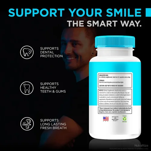Vista 6 de DentalBright (2 unidades) - Apoyo natural para la salud bucal, cápsulas brillantes dentales oficiales, píldoras DentalBright prémium para dientes