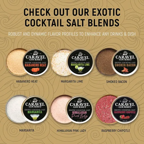 Vista 7 de Sal de cóctel exótica rosa del Himalaya, sal sin gluten para cócteles, sal de Margarita rosa sin OMG con cero calorías, 5 onzas – Caravel Gourmet