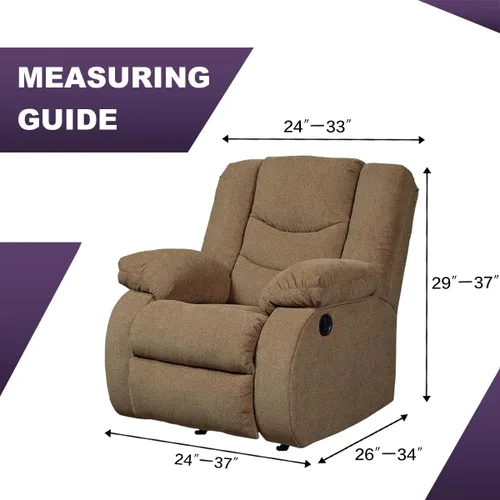 Vista 2 de MeilleMaison Funda elástica para silla reclinable, funda para sofá de 1 pieza con parte inferior elástica, lavable, protector de muebles Negro