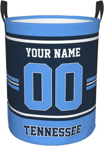 Vista 21 de Cesta de lavandería personalizada de Arizona, cesta de lavandería personalizada con nombre y número, cesta de almacenamiento plegable