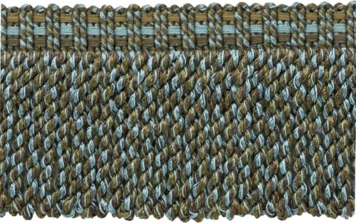 Vista 10 de Colección Veranda de 3" (7,5 cm) de largo, borde de flecos de lingote de punto elegante (estilo # BFV3) negro carbón #VNT30 (negro azabache) paquete