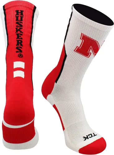 Vista 22 de TCK NCAA Perimeter Crew Socks, calcetines deportivos de equipo de rendimiento atlético para hombres y mujeres, absorben la humedad, con licencia