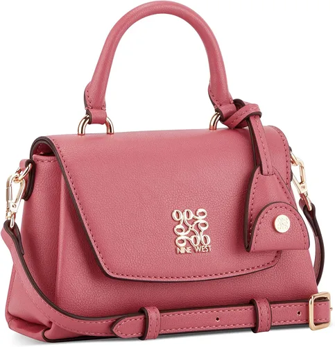 Vista 2 de Nine West Mini solapa cruzada Camas, rojo, Rojo Rouge