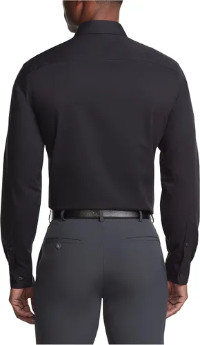 Vista 2 de Camisa de vestir para hombre de Calvin Klein, ajustada, sarga sin necesidad de planchado.