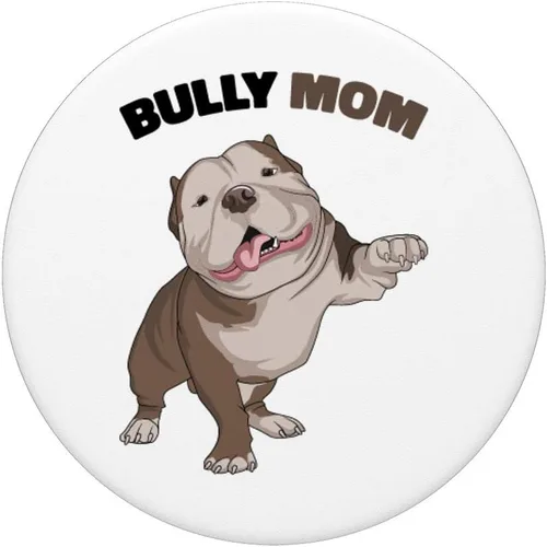 Vista 3 de American Bully Mamá Perro Mamá Divertido PopSockets PopSockets Swappable PopGrip