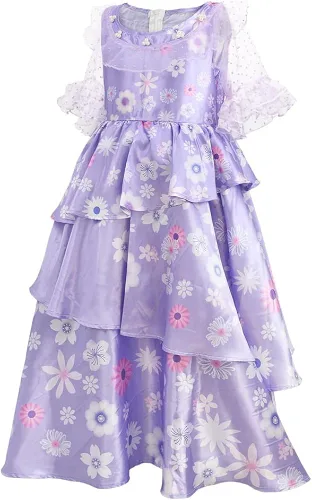 Vista 2 de gaoxing Vestido de disfraz para mujer, talla adulta, vestidos morados, vestido de princesa para adultos
