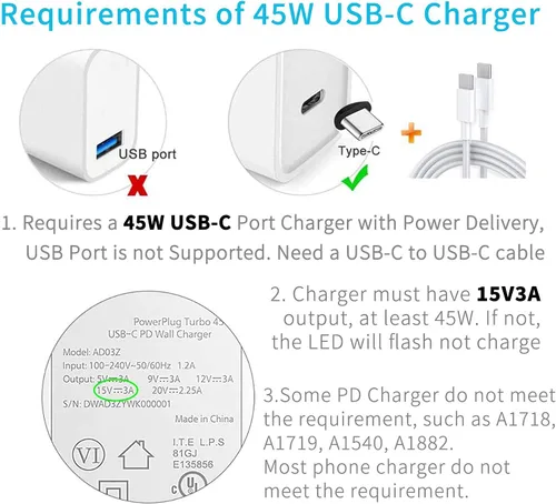 Vista 5 de Sisyphy Adaptador de carga Surface Connect a USB-C para Microsoft Surface Gris