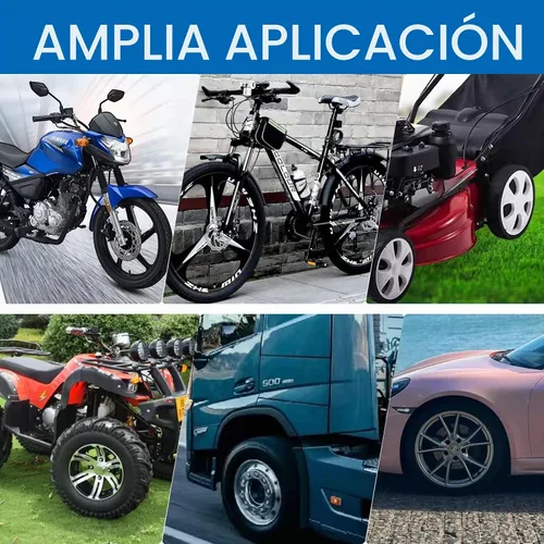 Vista 6 de 14.5" Cucharas de neumáticos Juego de herramientas de hierro para cambio de neumáticos de motocicleta y moto de cross, kit de cucharas para Azul