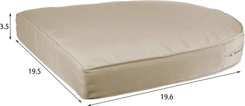 Vista 3 de Jeco Rocker - Silla de mimbre con cojín bronceado, juego de 2, color negro
