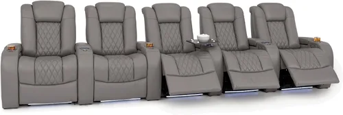 Vista 76 de Seatcraft Asientos de cine en casa Virtuoso LT Tawny Single reclinable Leonado