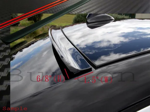 Vista 3 de JR2 Color negro pintado para 2008 2009 2010 2011 2012 2013 2014 Infiniti G37 2D Coupé alerón de techo de ventana trasera