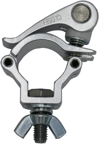 Vista 9 de Abrazadera de iluminación resistente, abrazaderas de armadura de aluminio, 110 libras para tubo F24 de 1.260-1.378 in, abrazaderas de luz de DJ