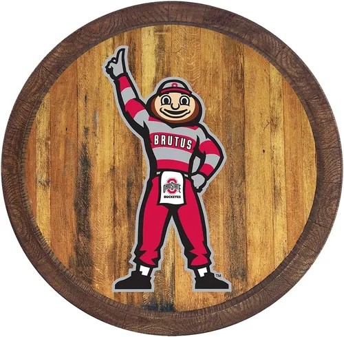 Vista 26 de The Fan Brands NCAA Alabama Crimson Tide: "Faux" - Letrero de barra del equipo deportivo, decoración para el hogar, dormitorio, garaje, oficina