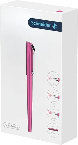 Vista 10 de Schneider Callissima Calligraphy - Juego de regalo de pluma estilográfica: albaricoque, 0.043 in, 0.059 in, 0.059 in, 0.071 in + paquete de 6