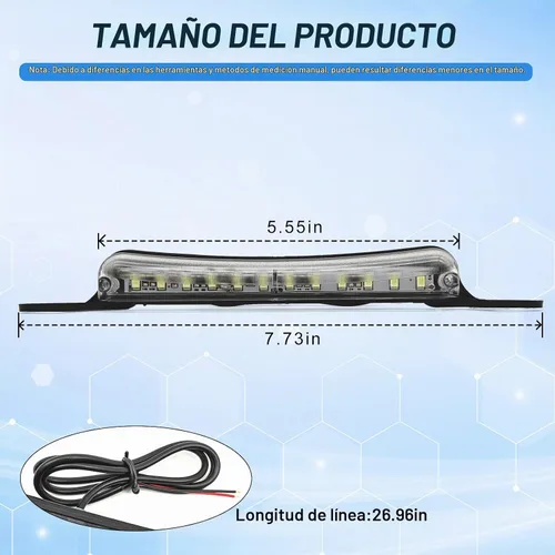 Vista 2 de KEVWR - Luz LED universal para matrícula, lámpara de marcha atrás, luces traseras para automóvil, remolque, UTV, ATV, camión, RV, barco, luces LED