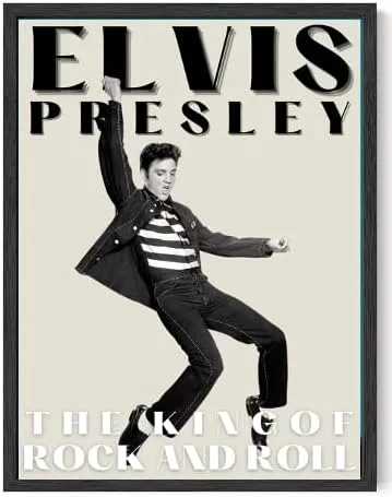 Vista 4 de Elvis Presley - Impresión artística de rey del rock and roll, fotografía vintage en blanco y negro, arte de pared, impresión clásica de movimientos