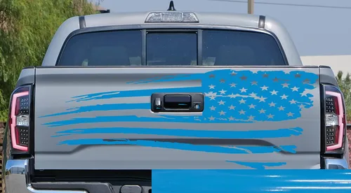 Vista 17 de Adhesivo adhesivo para puerta trasera o ventana de la puerta trasera de Estados Unidos para puerta trasera o camioneta, se adapta a Toyota Tacoma