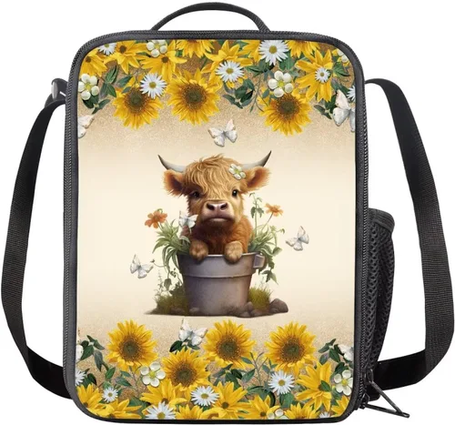 Vista 16 de INSTANTARTS Axolotl - Bolsa de almuerzo para niños, reutilizable, aislada, térmica, bolsa de almuerzo, bolsa de comida para niñas