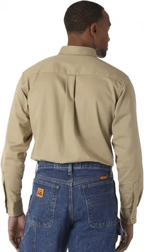 Vista 2 de Wrangler Riggs Workwear FR - Camisa de trabajo de dos bolsillos resistente al fuego para hombre