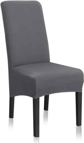 Vista 10 de Fundas elásticas para sillas de comedor, XL/extragrandes, extraíbles y lavables, suaves, de Spandex extra grande para sillas de comedor para cocina