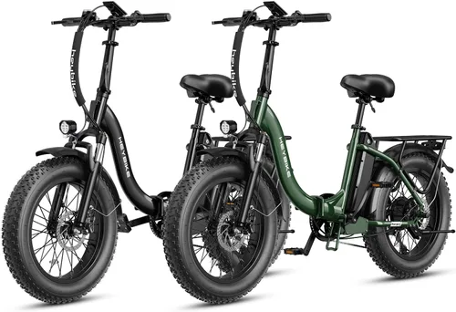 Vista 20 de Heybike Ranger 2.0 Foldable Electric Bike for Adults, 20"×4 Fat Tire Ebike with 1400W Peak Motor, 28 MPH Max Speed, 600Wh Removable Battery, Up to