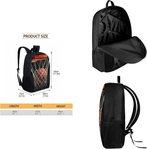 Vista 76 de HUGS IDEA Juego de 3 bolsas escolares con aislamiento térmico para el almuerzo, estuche para lápices