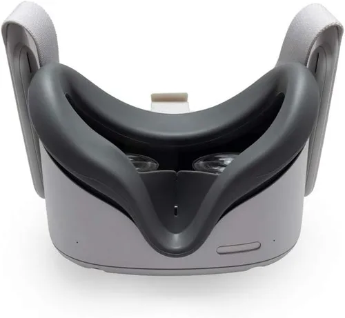 Vista 4 de VR Cover for Meta Oculus Quest 2 - Silicone Meta Oculus Quest 2 Face Cover (Grey)
