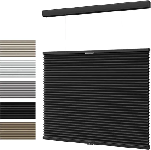 Vista 24 de MYshade Top Down Bottom Up (TDBU) - Persianas celulares sin cordones, persianas de panal de 1.5 pulgadas con filtro de luz para ventanas