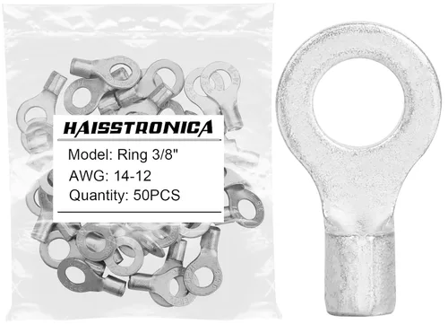 Vista 30 de haisstronica 30 terminales de horquilla de 1/4 "AWG 8 sin aislamiento