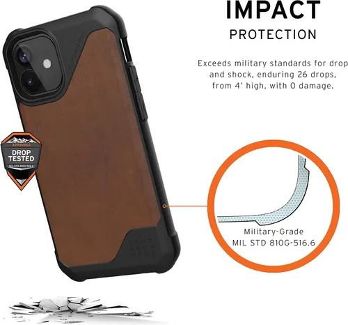 Vista 3 de URBAN ARMOR GEAR UAG - Funda protectora para iPhone 12 Mini, pantalla de 5.4 pulgadas, ligera, resistente, a prueba de golpes, delgada y resistente