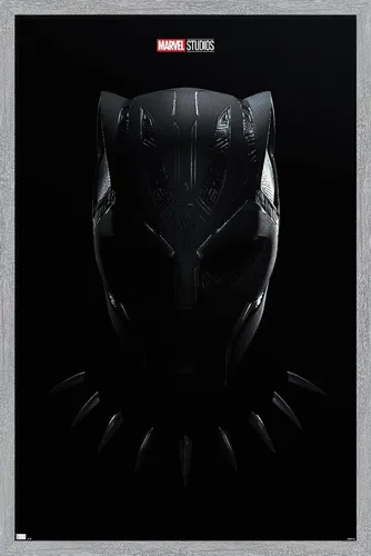 Vista 8 de Trends International Marvel Black Panther: Wakanda Forever - Póster de pared de una hoja, 14.725 x 22.375 pulgadas, versión enmarcada de madera