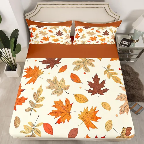 Vista 12 de Manfei Sábana bajera ajustable de panal rojo, tamaño matrimonial, juego de ropa de cama hexagonal geométrica de 3 piezas para decoración de Multi 07