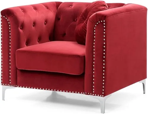 Vista 14 de Glory Furniture Sofá de dos plazas Pompano Velvet en negro