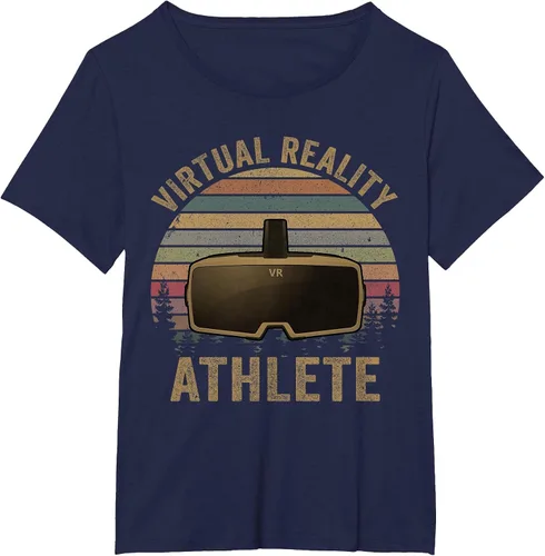 Vista 77 de Virtual Reality Athlete for VR Gamers Camiseta Asphalt Grey