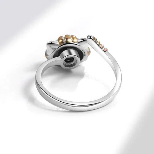 Vista 68 de Anillo de plata de ley 925, minimalista, ajustable, hecho a mano, para mujeres y niñas