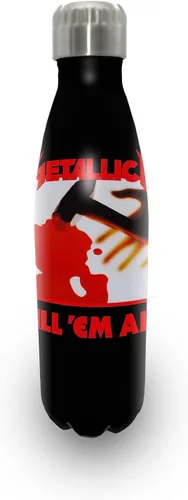 Vista 19 de Rocksax Metallica Kill 'Em All Botella de Agua Aislada al Vacío de Acero Inoxidable – 16.9 fl oz Botella Coleccionable de Banda de Rock para Bebida