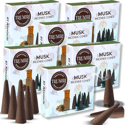 Vista 58 de TRUMIRI Incienso ámbar – Paquete de 20 conos (2 x 10) – Incienso de cono perfumado