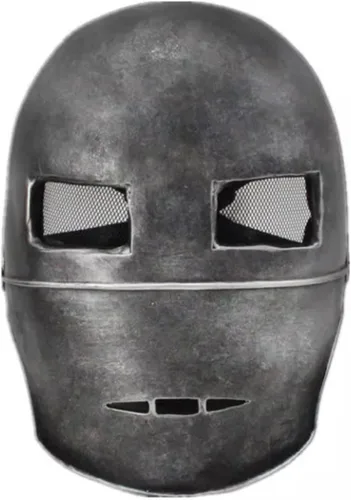 Vista 5 de Máscara de cosplay de robot de primera generación, de resina, para Halloween, fiesta de baile, disfraces, accesorios Cobre