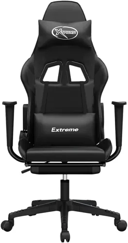 Vista 4 de Silla de juegos con reposapiés, sillas de juegos para adultos, silla de juegos de anime, silla de oficina con reposapiés, silla de juegos, sala