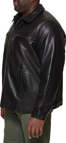 Vista 5 de Dockers Chaqueta de cuero sintético James Big & Tall para hombre