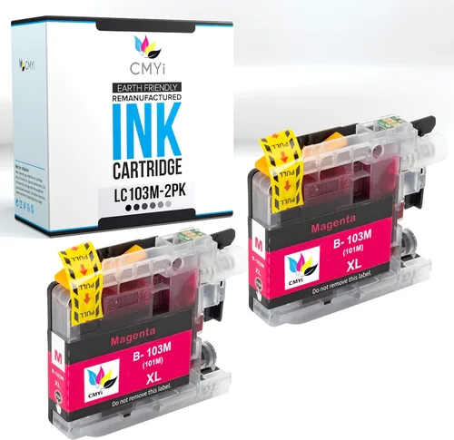 Vista 7 de LC103 - Cartucho de tinta de repuesto negro para Brother DCP-J132W, J152W, J172W, J4110DW, J552DW, J752DW, MFC-J245, J285DW, J4310DW, J4410DW