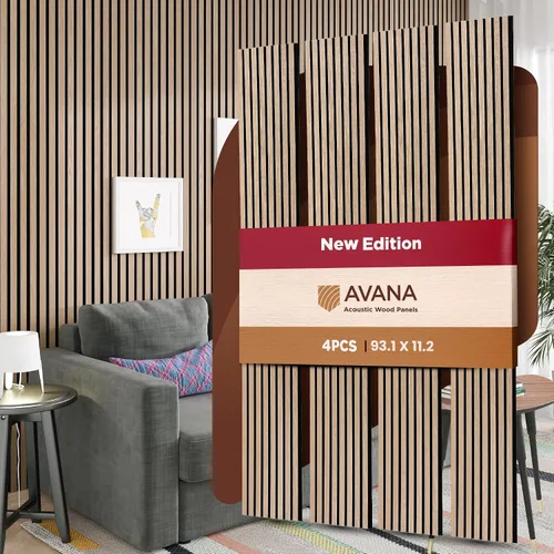 Vista 16 de Paquete de Muestras de Color de Paneles de Pared Acústicos Avana - Paneles de Madera Premium para Decoración de Paredes - Insonorización