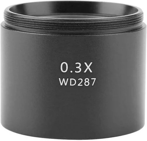 Vista 2 de Kit de microscopio 0.3 x 0.75 x 1.5 x objetivos auxiliares estéreo, microscopio barlow lente para microscopio de zoom trinocular binocular