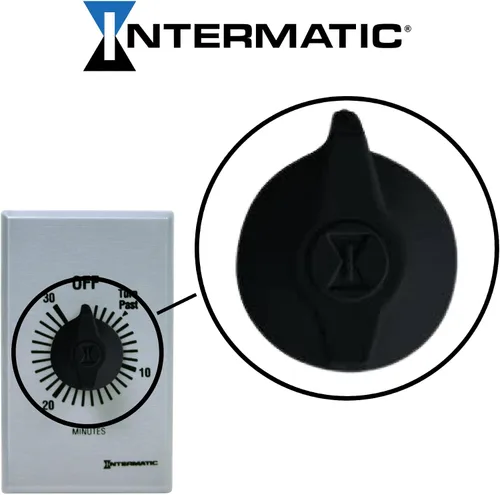 Vista 3 de Intermatic 146MT579 Pomo para Temporizadores de Primavera Comerciales Serie FF - Negro