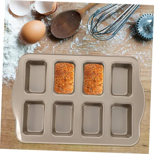 Vista 8 de MAGICLULU Mini molde para hornear pan, de acero al carbono, para hornear, molde de metal antiadherente para asar para cafeterías caseras