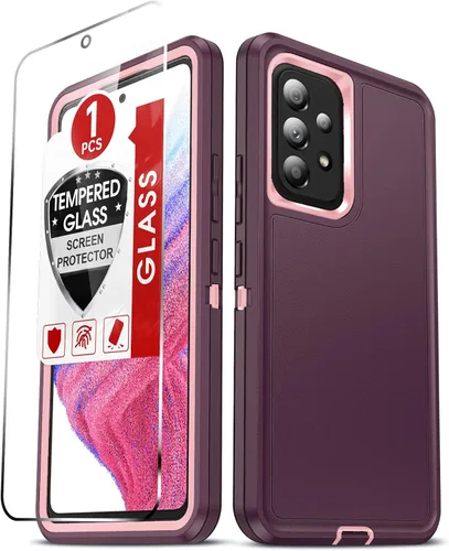 Vista 12 de LeYi Funda compatible con Samsumg Galaxy A05 4G: Galaxy A05 4G con resistente a los golpes, 3 en 1 de cuerpo completo, protección resistente