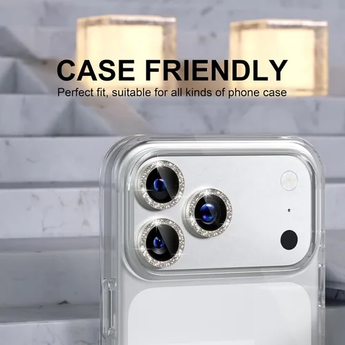 Vista 178 de Choiche Compatible para iPhone 16 Pro/iPhone 16 Pro Max Protector de Lente de Cámara, Vidrio Templado 9H Protector de Pantalla de Cubierta de Cámara