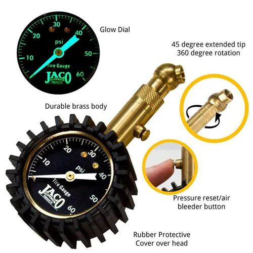 Vista 2 de JACO Elite Medidor de presión de los neumáticos 60 PSI