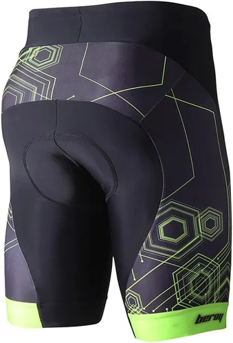 Vista 2 de beroy Pantalones de ciclismo cómodos para hombre, pantalones cortos de bicicleta acolchados 3D